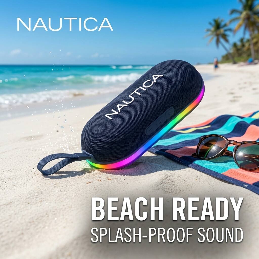 NAUTICA  
BEACH READY  
SPLASH-PROOF SOUND