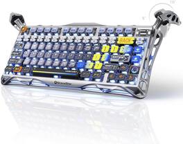 GravaStar - Mercury K1 Pro 75% Wireless Mechanical Gaming Keyboard - Interstellar Silver