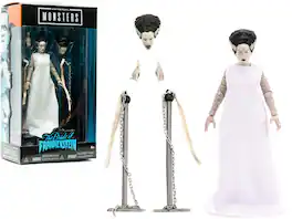 The Bride of Frankenstein 6" Moveable Figurine with Chains and Alternate Head and Hands "Universal Monsters" by Jada