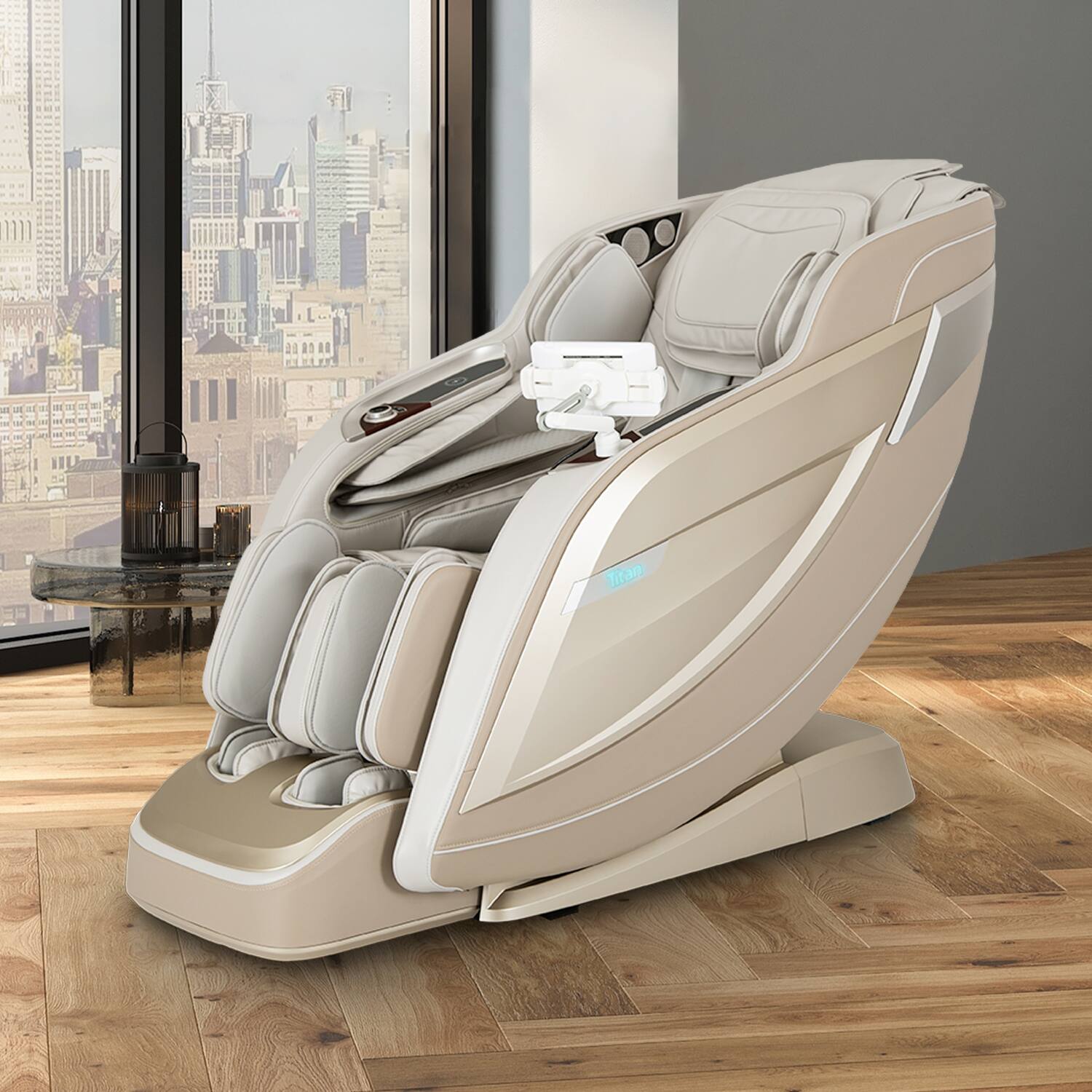 Alt View 5. Osaki - Titan - 8500 Max 4D Zero Gravity Massage Chair with Dual Rail System - Taupe.