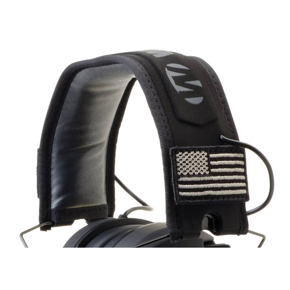 Back. Walkers - Walker's Razor Slim Ultra Low Profile Compact Design Earmuffs (Black) 10-Pack - Black Patriot.