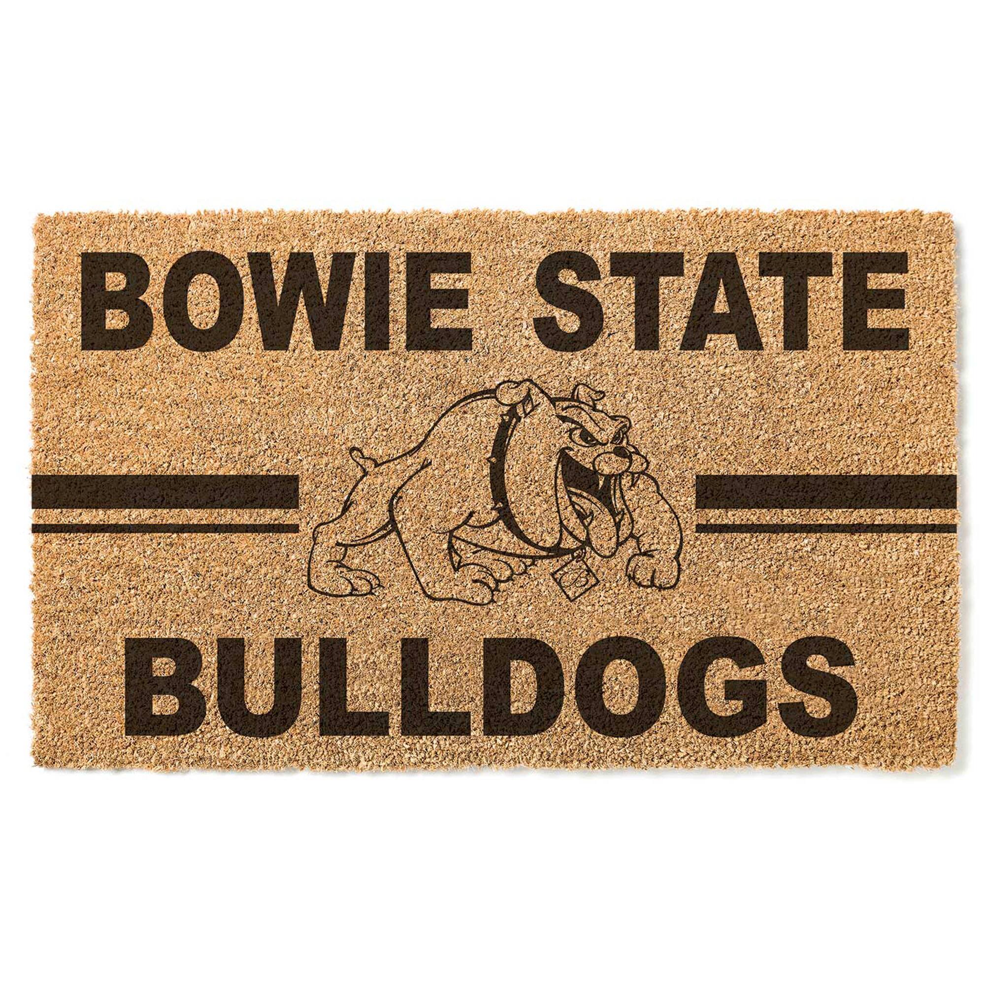 Jardine - Bowie State Bulldogs 18" x 30" Team Logo Doormat - Brown