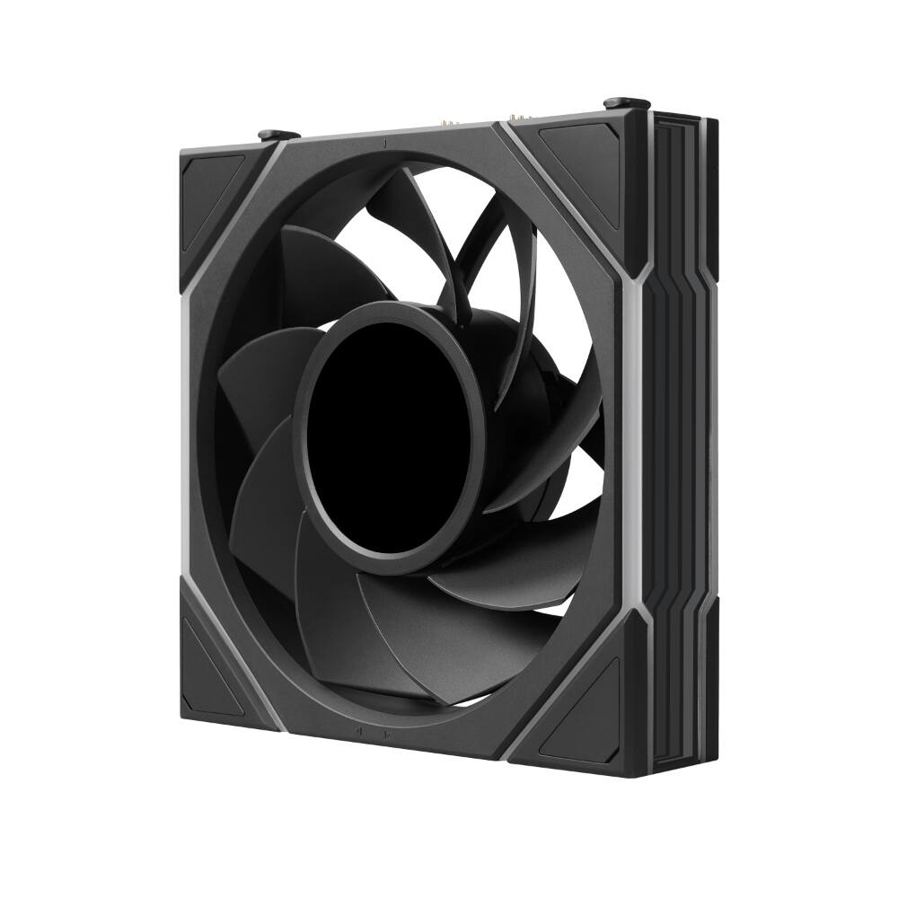 Back. Lian Li - UNI FAN TL LCD Flex 120mm Reverse Blade ARGB Fan, 1 Pack, 1.8-inch LCD Screen, Controller Not Included(12RTLLCD1F1B) - Black.