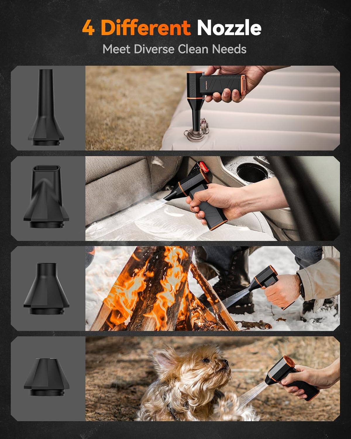 4 Different Nozzle  
Meet Diverse Clean Needs