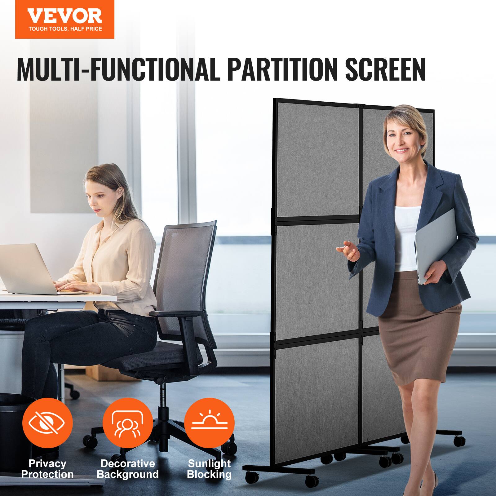 VEVOR TOUGH TOOLS, HALF PRICE MULTI-FUNCTIONAL PARTITION SCREEN Privacy Protection, Decorative Background, Sunlight Blocking