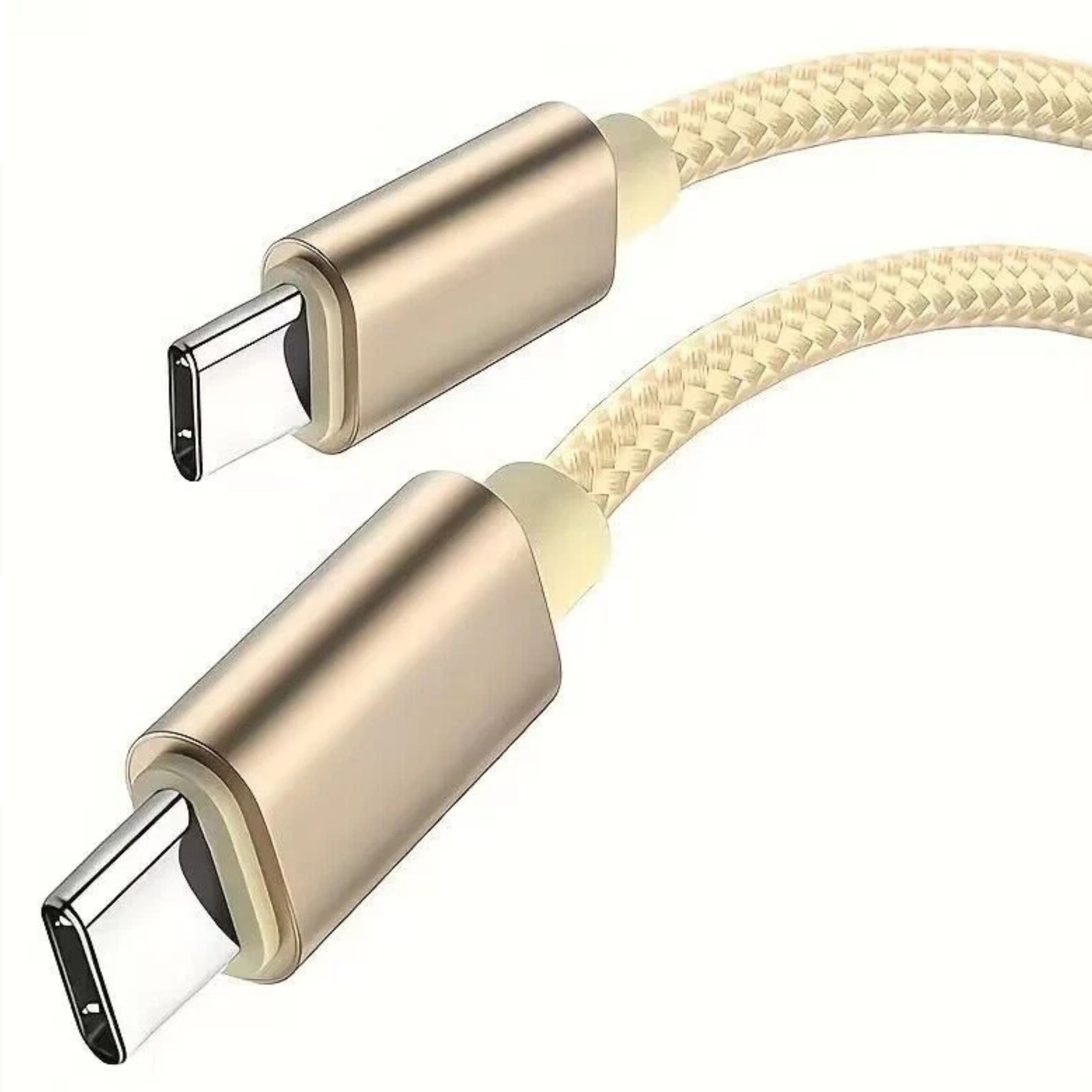 Kitcheniva - Premium USB-C to USB-C Fast Charging Data Sync Charger Cable Cord 3Ft Gold