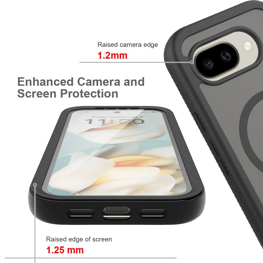 Raised camera edge 1.2mm  
Enhanced Camera and Screen Protection  
Raised edge of screen 1.25 mm