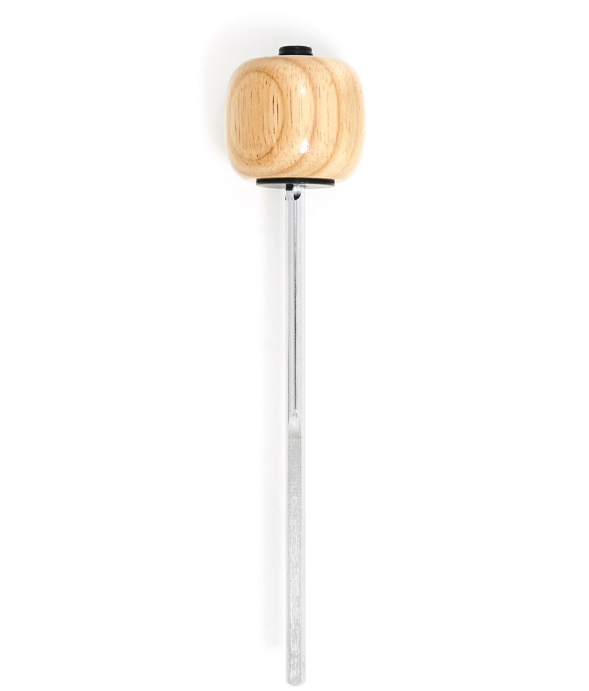 Angle. Gibraltar Hardware - 6.25" Wooden Bass Drum Beater, with Solid Wood Head, Fast Rebound with Powerful Attack, Fits Standard Drum Pedals.