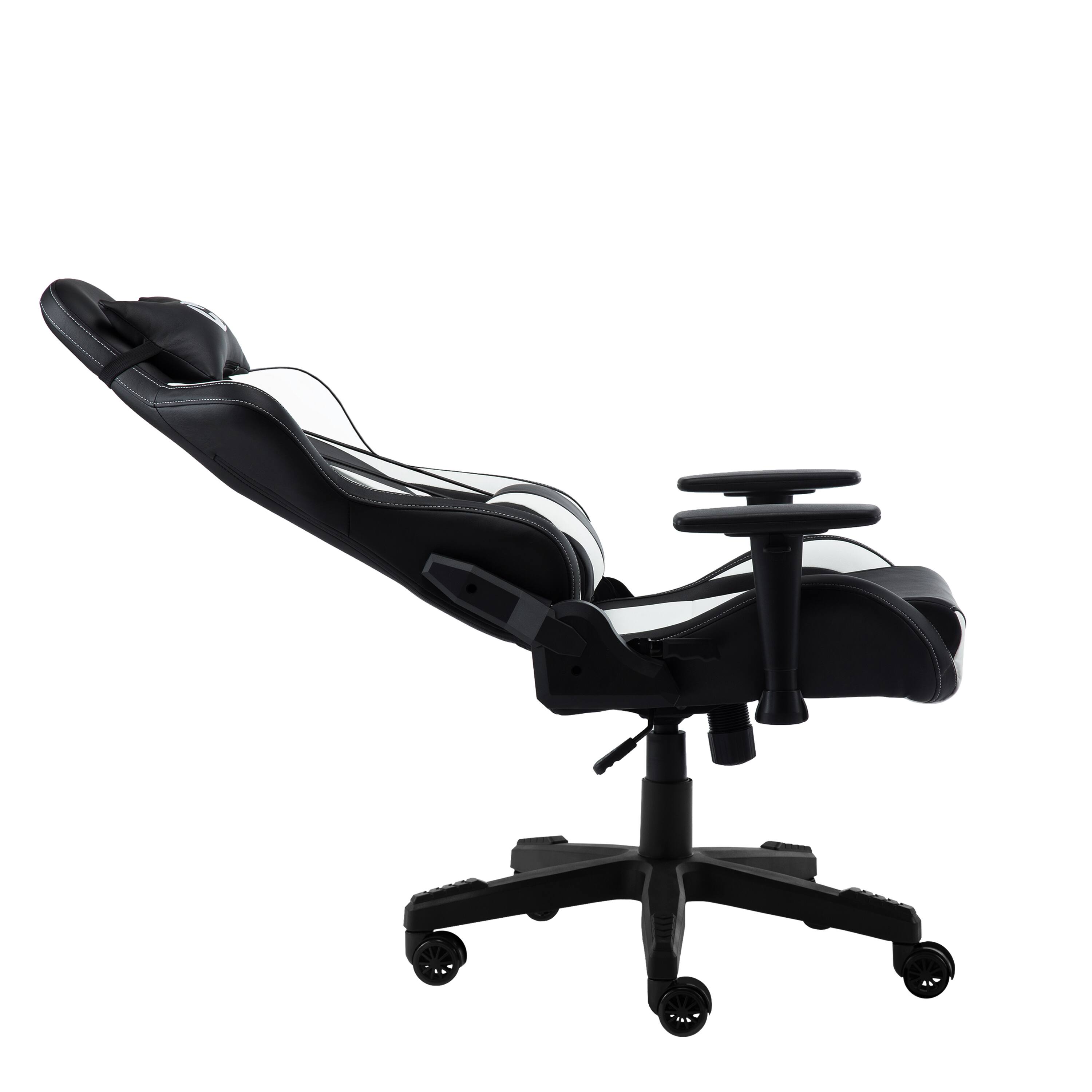 Alt View 6. Spaco - Spaco Executive Gaming Office Chair, High Back PU Leather, 150 Degree Recline, 2D Armrests, Adjustable, for Home Office - White.
