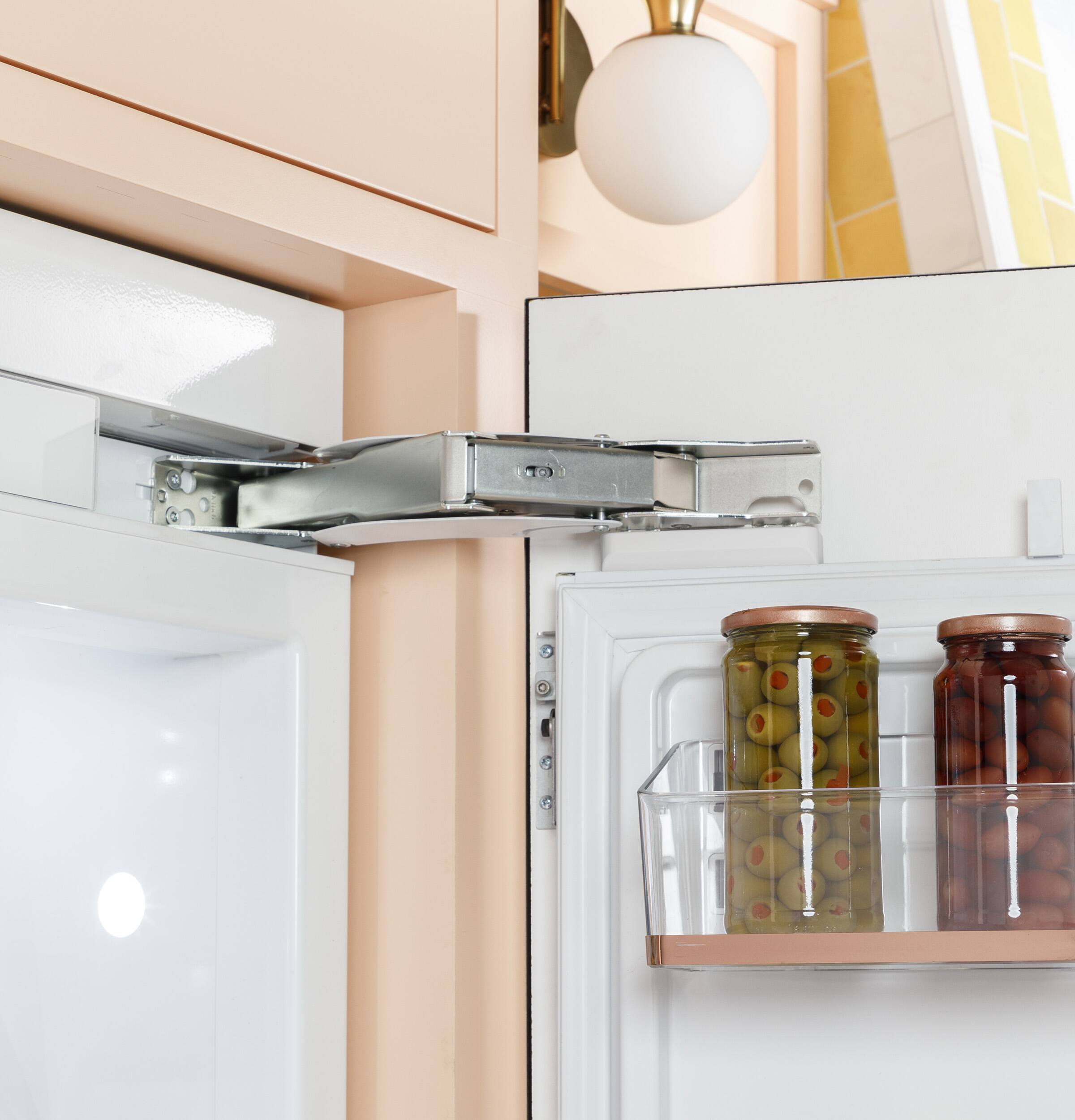 Alt View 20. Café - 36 in. Wide  20.1 Cu. Ft. Smart Built-In Counter-Depth French Door Refrigerator with True Flush Installation - Custom Panel Ready.
