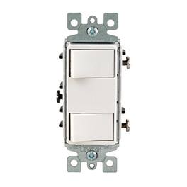 Leviton - Decora 15 amps Rocker Switch 1 pk - White