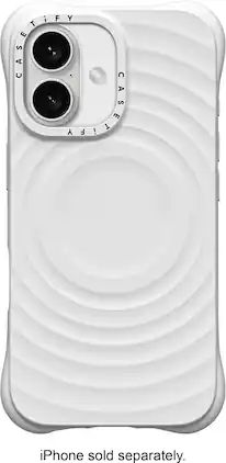 CASETiFY - Essentials Ripple Case with MagSafe for Apple iPhone 16 - White
