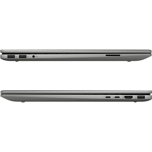 Alt View 4. HP - Envy 17-cw1023cl 17.3" FHD Touch Intel Ultra 7 155U 1.7 GHz up to 4.8 GHz 32GB DDR5 1TB SSD RTX 3050 Windows 11 Home - Mineral Silver.