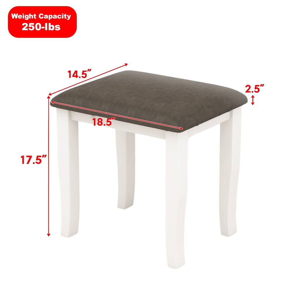 Weight Capacity: 250-lbs

Dimensions:
- Length: 18.5"
- Width: 14.5"
- Height: 17.5"
- Thickness: 2.5"