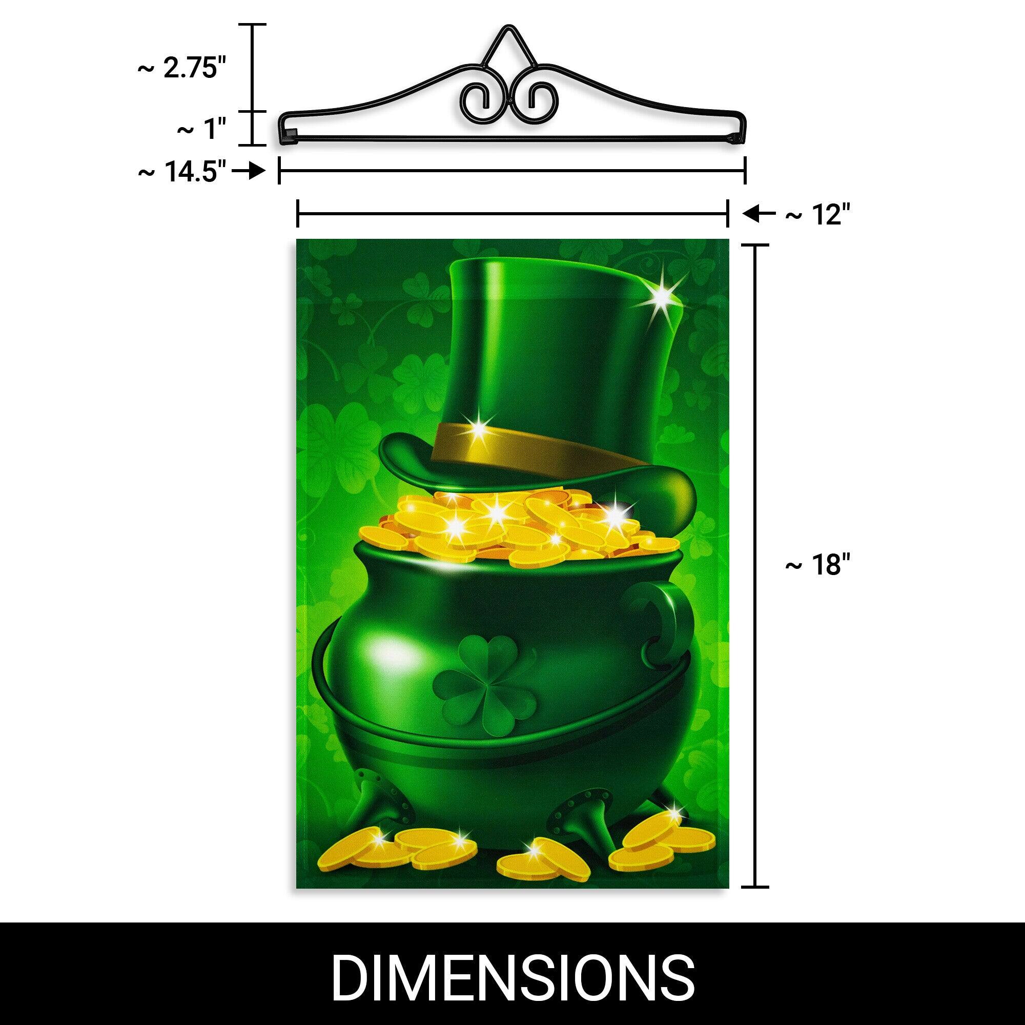 - ~ 2.75" 
- ~ 1" 
- ~ 14.5" 
- ~ 12" 
- ~ 18" 

DIMENSIONS
