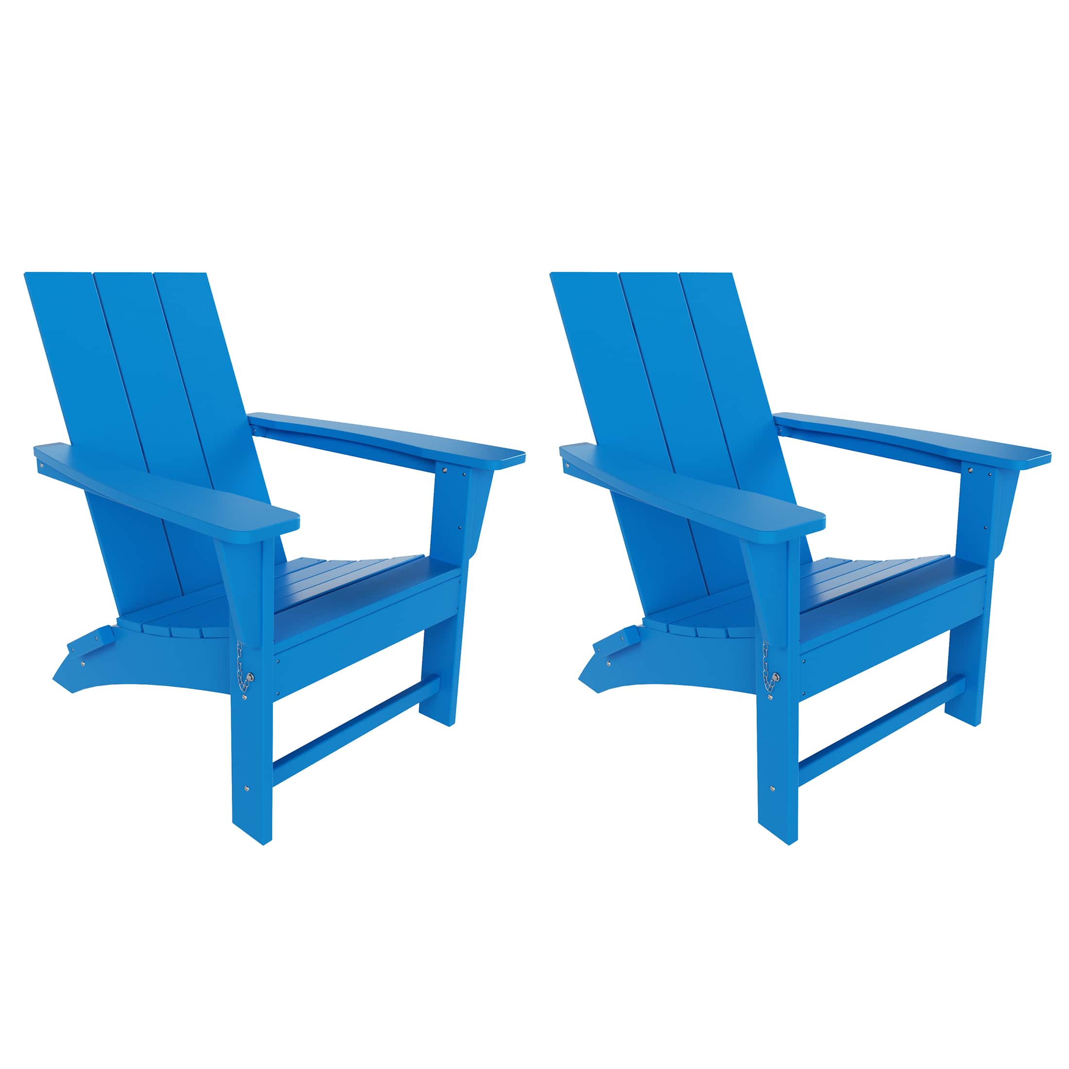 WestinTrends - Ashore Modern Outdoor Folding Adirondack Chair (Set of 2) - Pacific Blue price history on PriceWatchPro