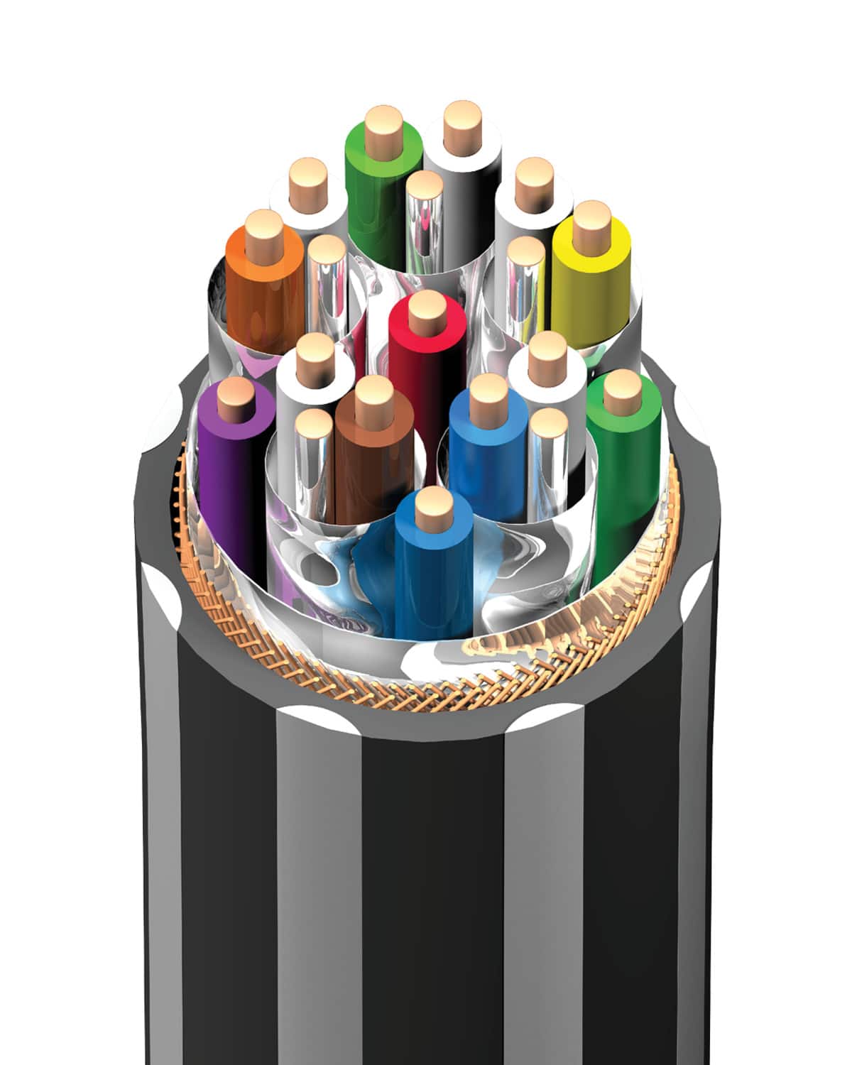 Alt View 13. AudioQuest - Pearl 48 16.4' 4K-8K-10K 48Gbps In-Wall Rated HDMI Cable - Black with White Stripes.