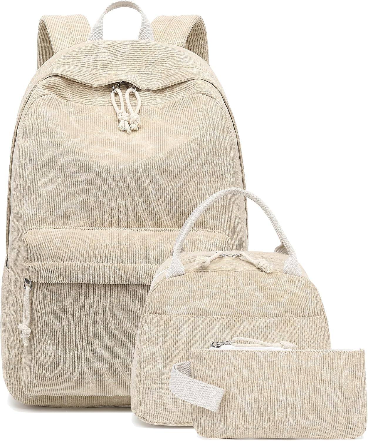 Front. Live At Space - LEDAOU Backpack Girls School Kids Bookbag Daypack Lunch Pencil - Tie-dye Apricot Yellow.