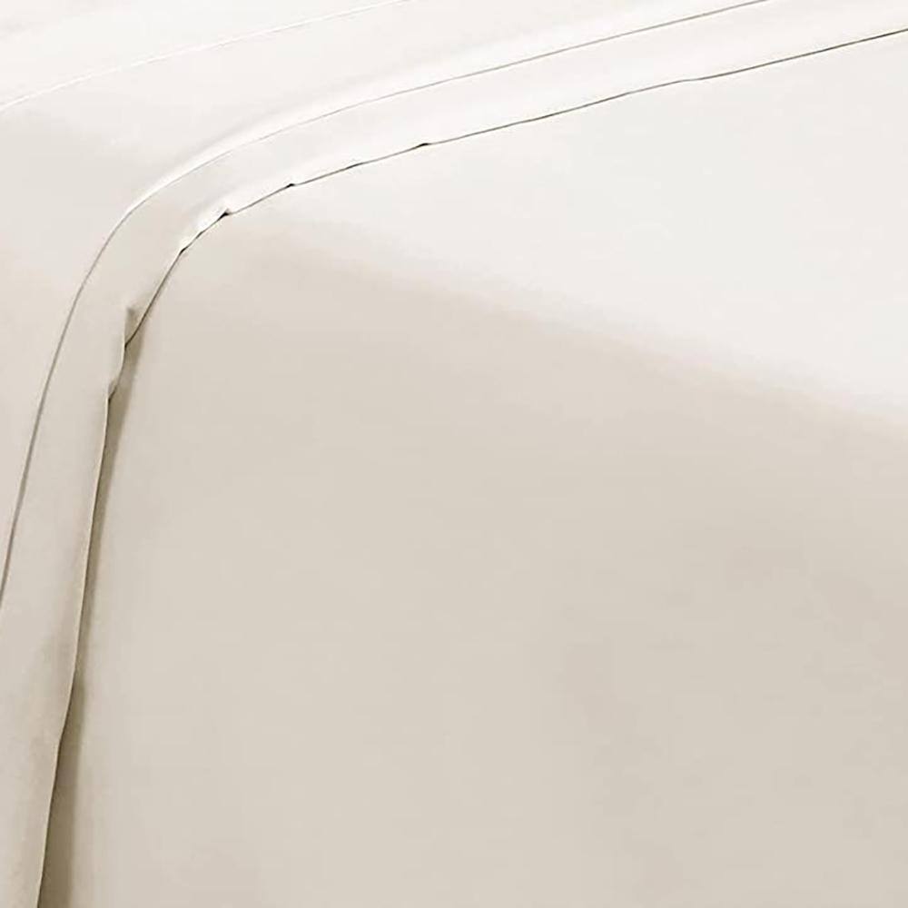 Alt View 2. RT Designers Collection - RT Designers Collection Modern Living 100% Pima Cotton Ultra Soft Sheet Set Twin Ivory - Ivory.