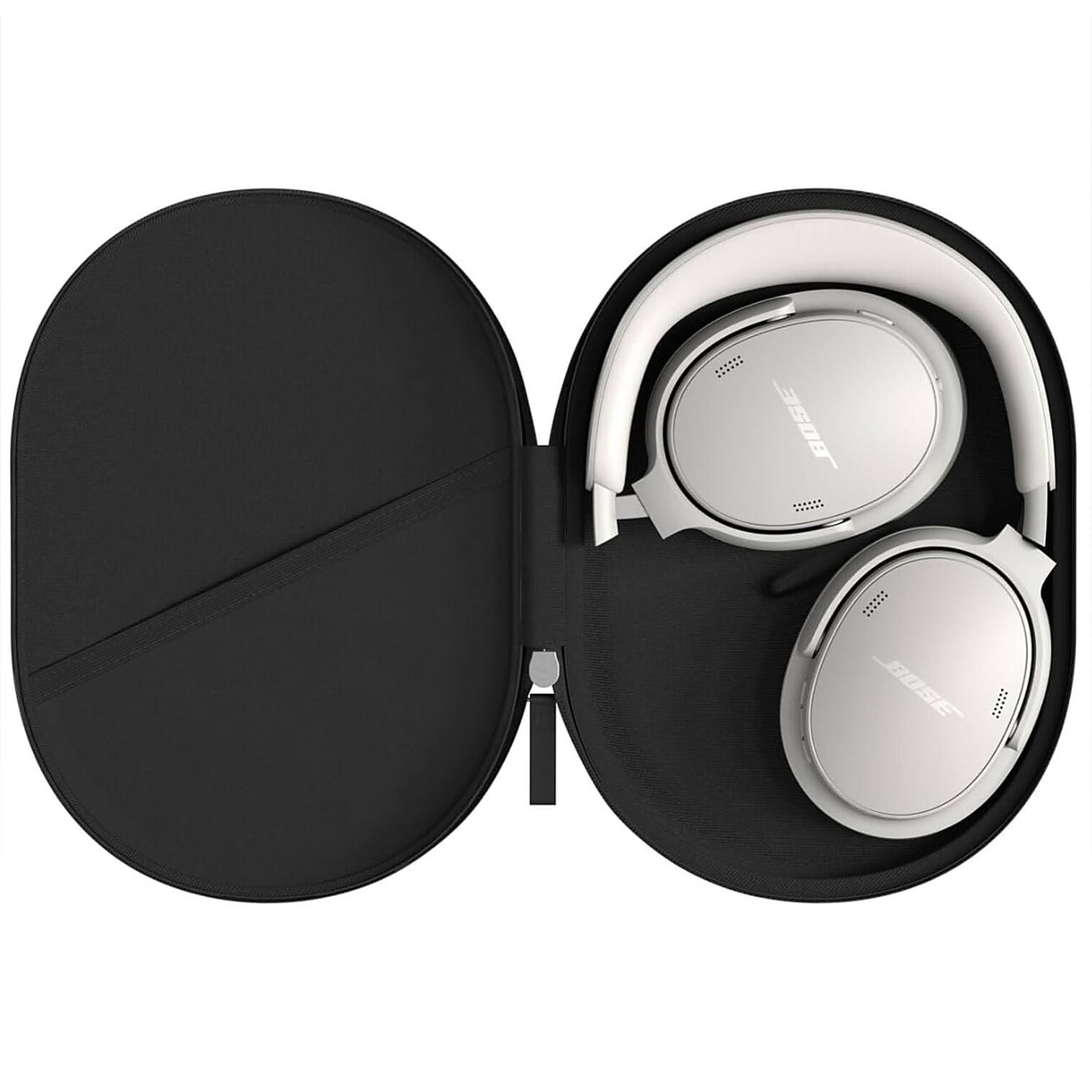 Alt View 4. Bose - QuietComfort Headphones 2nd Gen Over-Ear Wireless Power Bundle - White Smoke.