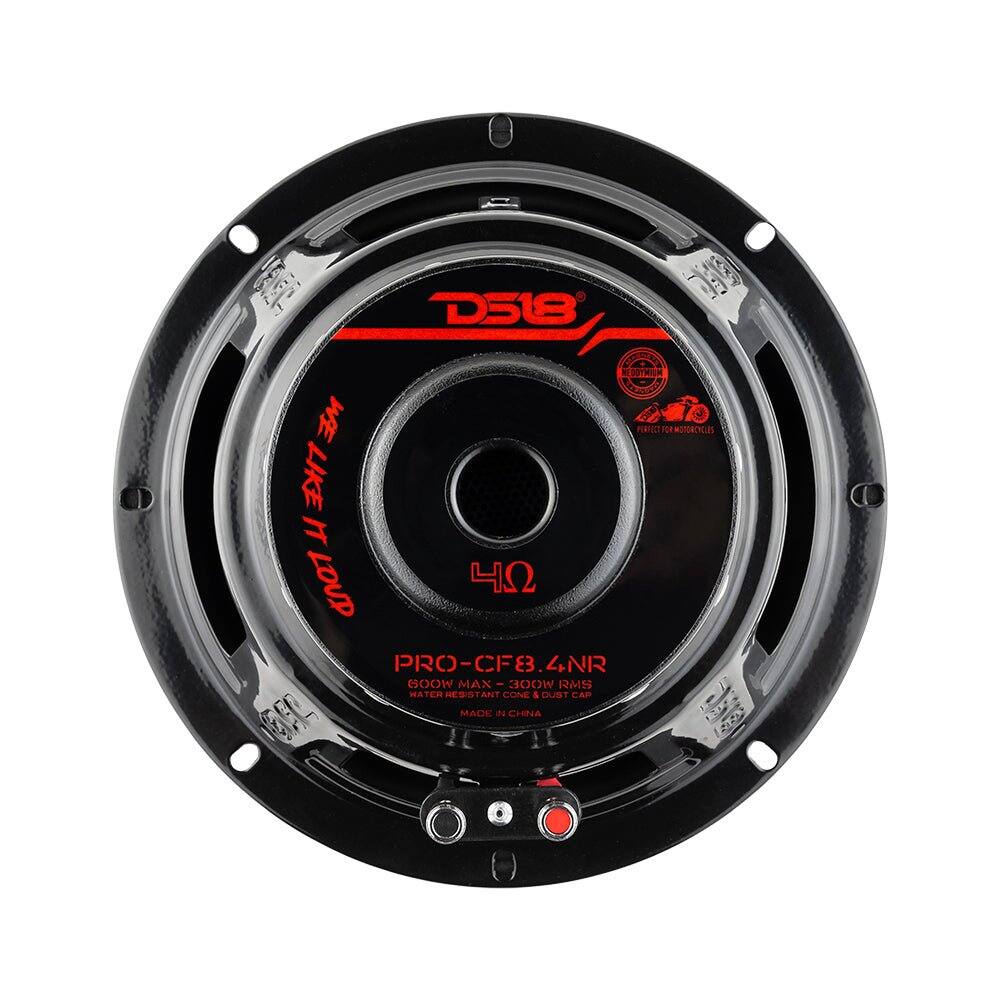 SECOFFEED FL SPART D518 WE PERFECT FOR MOTORCYCLES LIKE H 0 LOUD 40 PRO-CF8.4NR GOOW MAX 300W RMS WATER RESISTANT CONE & DUST CAP MADE IN CHINA