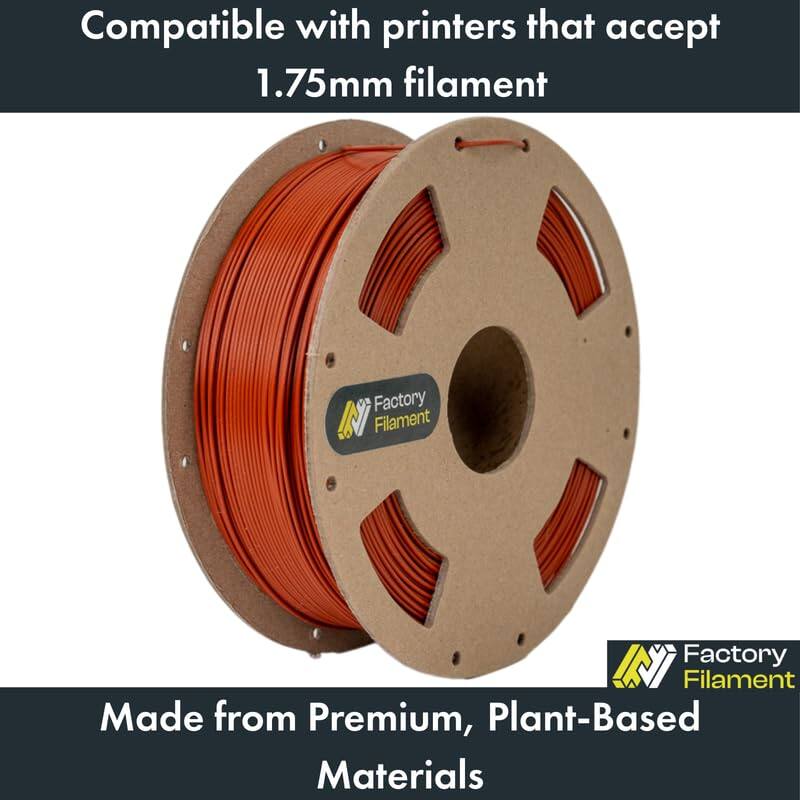 Compatible with printers that accept 1.75mm filament

Made from Premium, Plant-Based Materials
