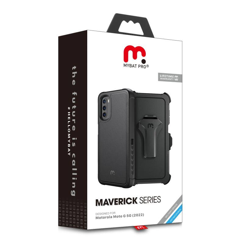m MYBAT PRO the future is calling #HELLOMYBAT LIFETIME WARRANTY MAVERICK SERIES 5G (2022) DESIGNED FOR Motorola Moto G E:3 C E:3 E m #