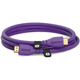RØDE - Rode Premium High Speed HDMI Cable with Ethernet - Purple, 5'