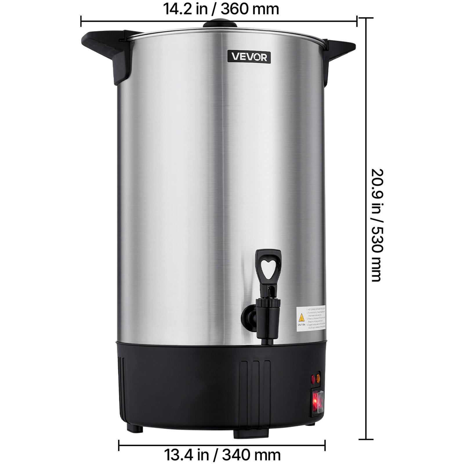 14.2 in / 360 mm  
20.9 in / 530 mm  
13.4 in / 340 mm