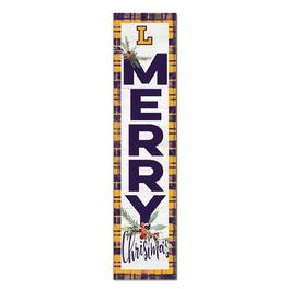 Jardine - Lipscomb Bisons 12'' x 48'' Outdoor Merry Christmas Leaner - White