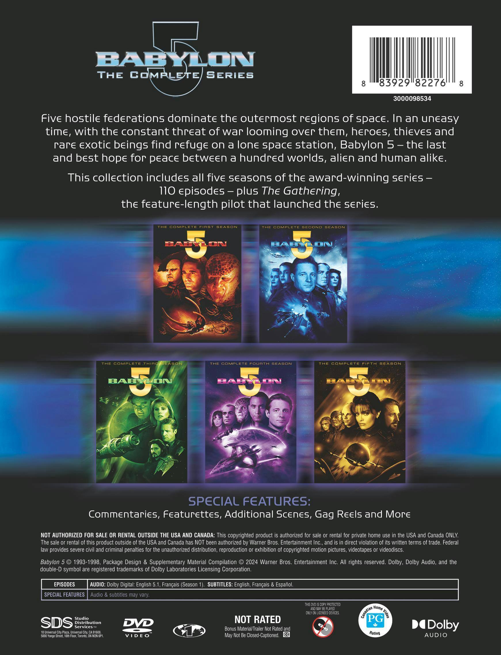 Back. Babylon 5: The Complete Series [DVD].