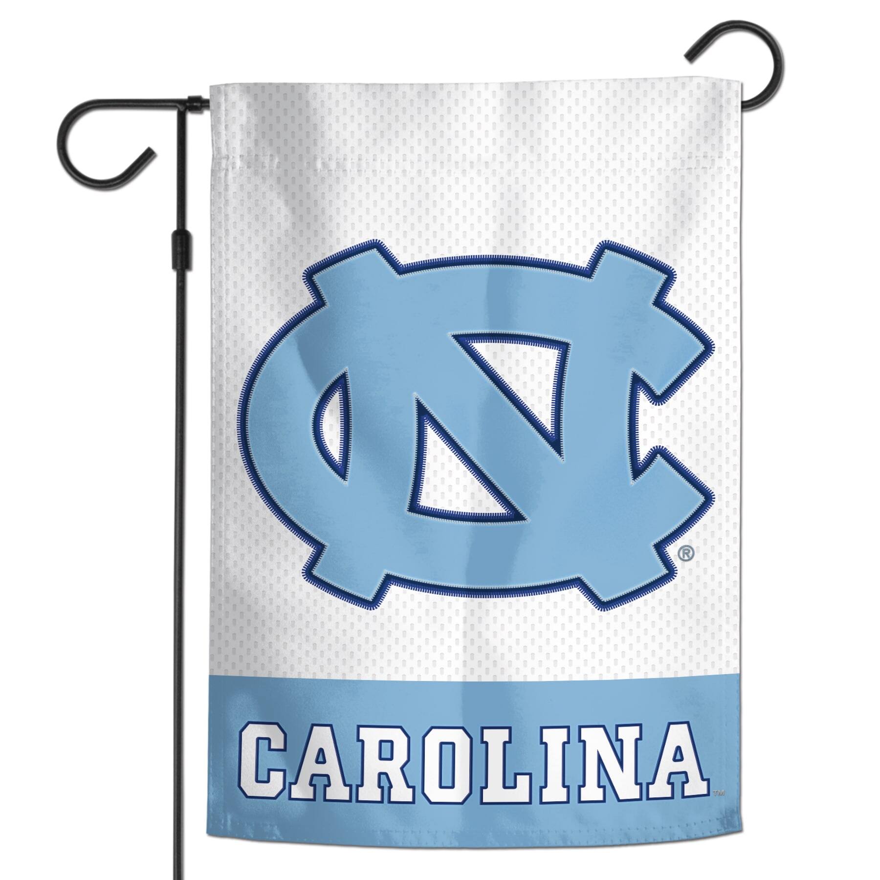 Front. WinCraft - North Carolina Tar Heels 12" x 18" Applique Garden Flag - Multicolor.