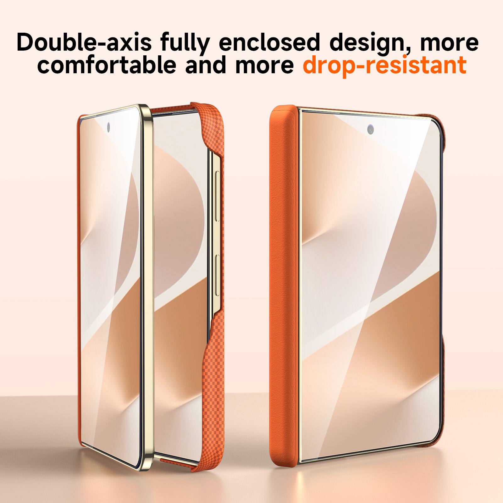 Double-axis fully enclosed design, more comfortable and more drop-resistant