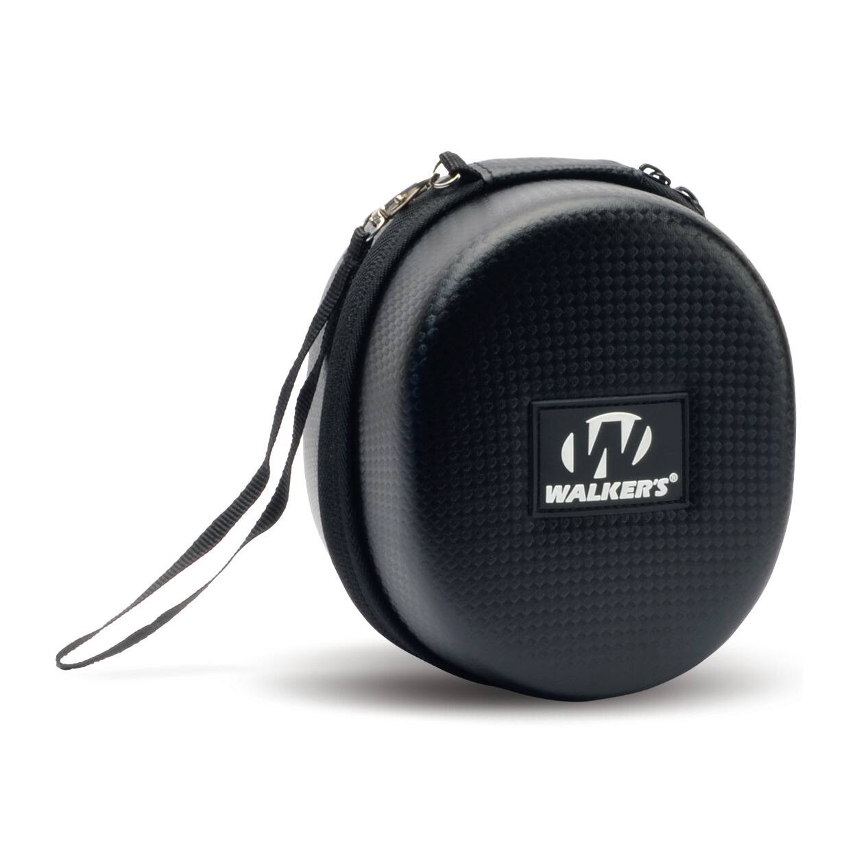 Angle. Walkers - Walker's Game Ear Razor Slim Electronic Muff with Case Bundle (Olive Drab Green) - Olive Green.