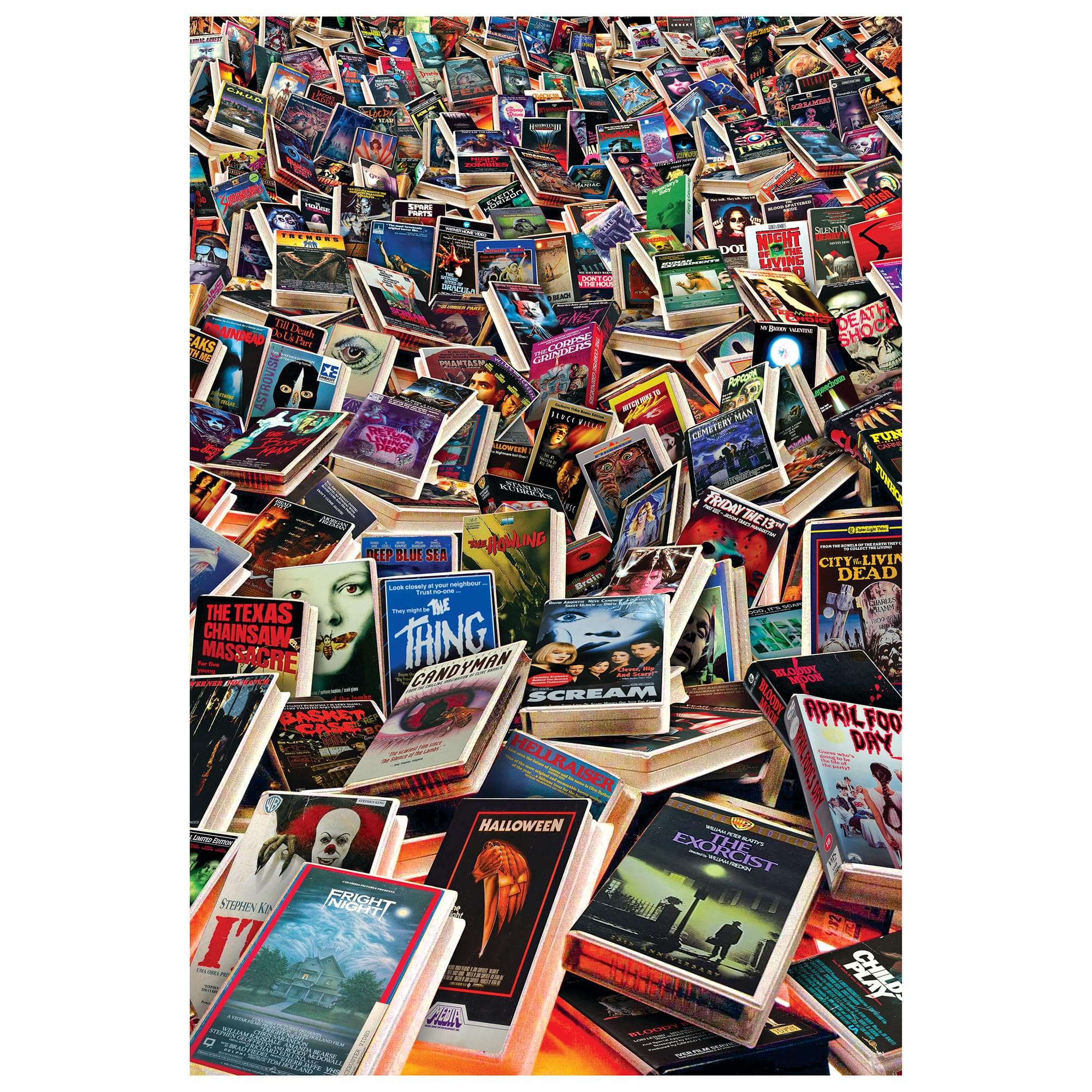 Horror VHS Cemetery 1000-Piece Jigsaw Puzzle | Toynk Exclusive - Multi-Color