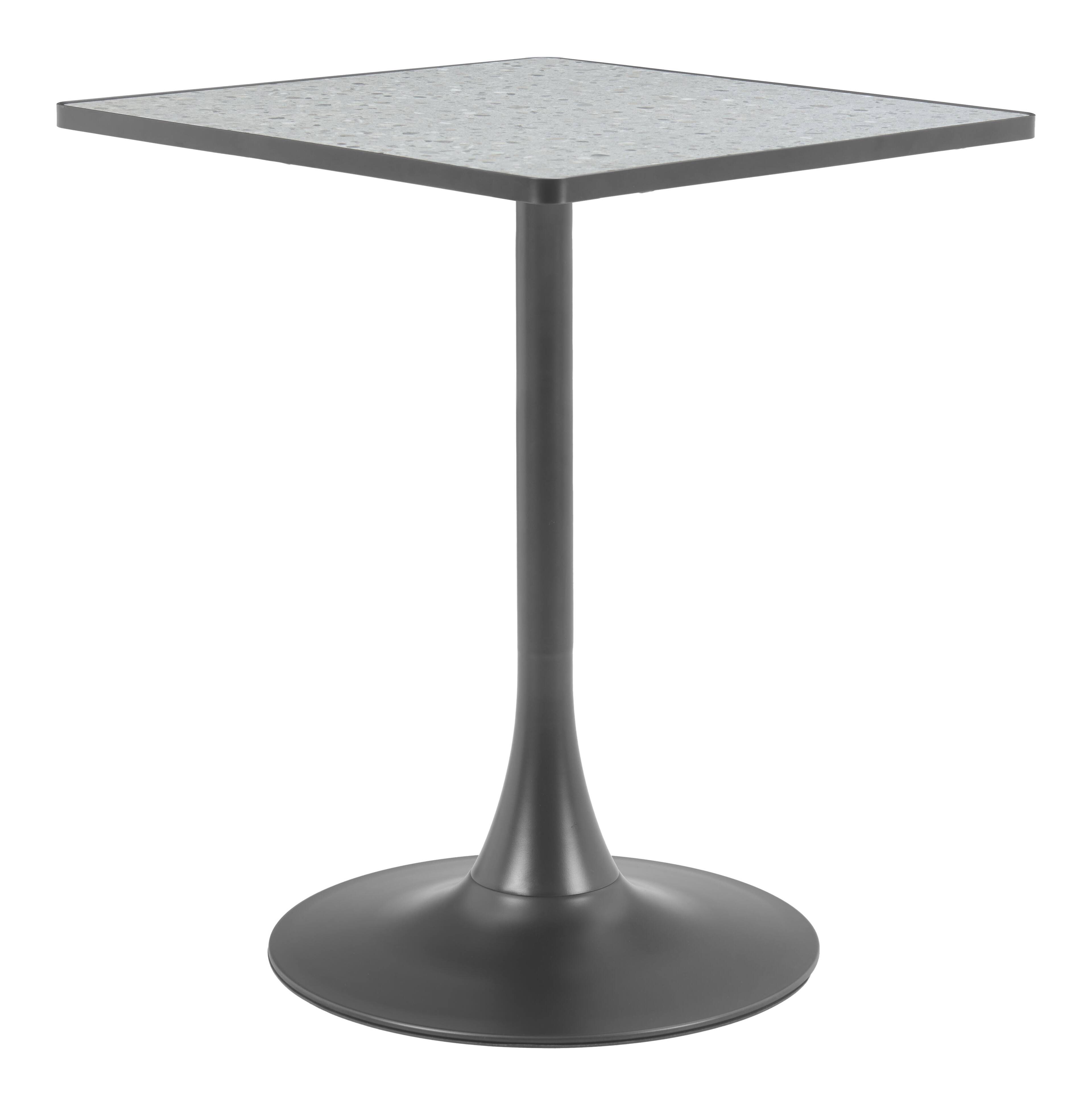 Alt View 1. Hivvago - Spot Bistro Table Gray & Black - Gray & Black.