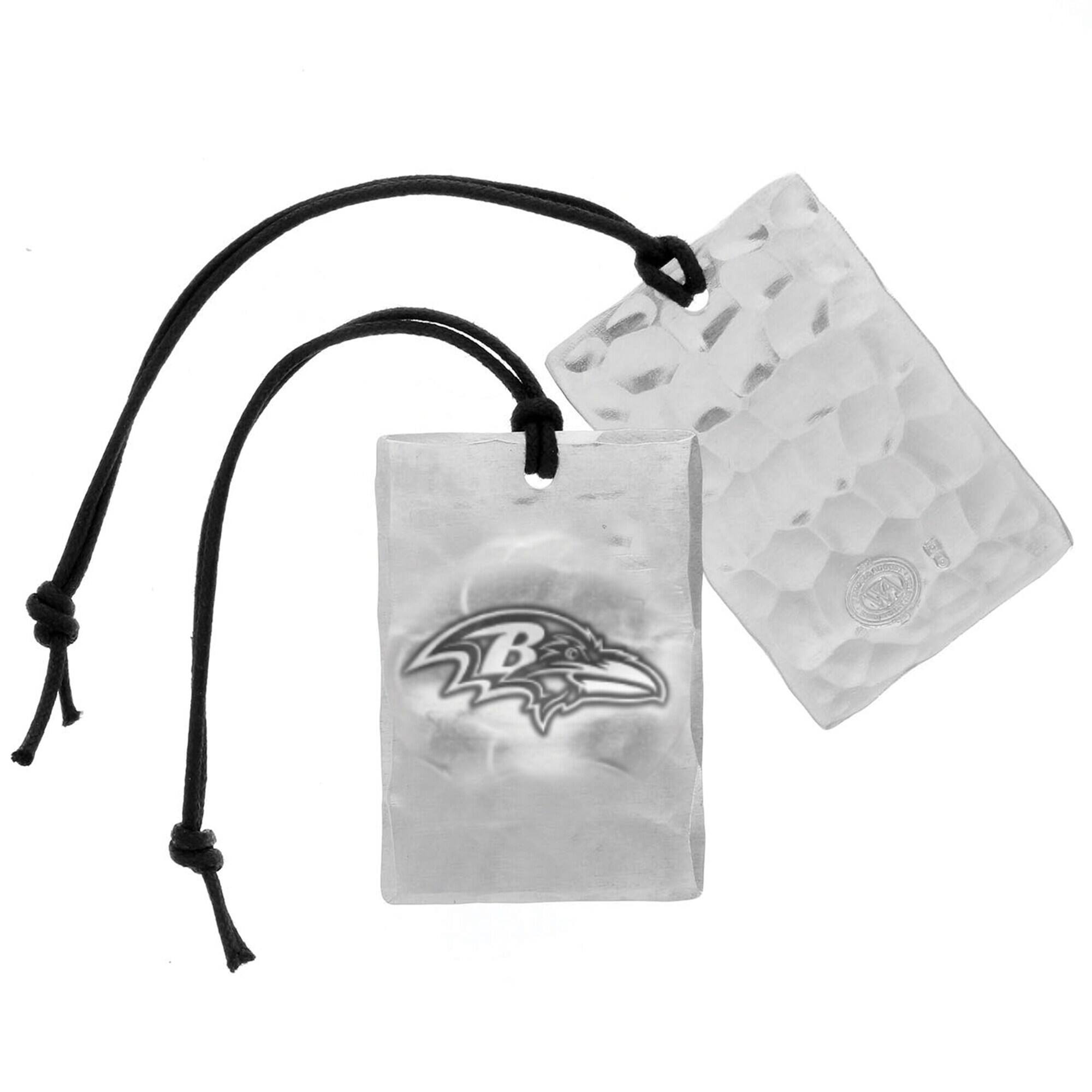 Front. Wendell August Forge - Baltimore Ravens Bag Tag - Silver.