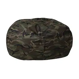 Emma + Oliver - Oversized Bean Bag Chair for Kids and Adults - Camouflage
