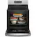 Alt View 12. GE Profile - 5.3 Cu. Ft. Freestanding Smart Electric True Convection Range with Hot Air Fry - Stainless Steel.