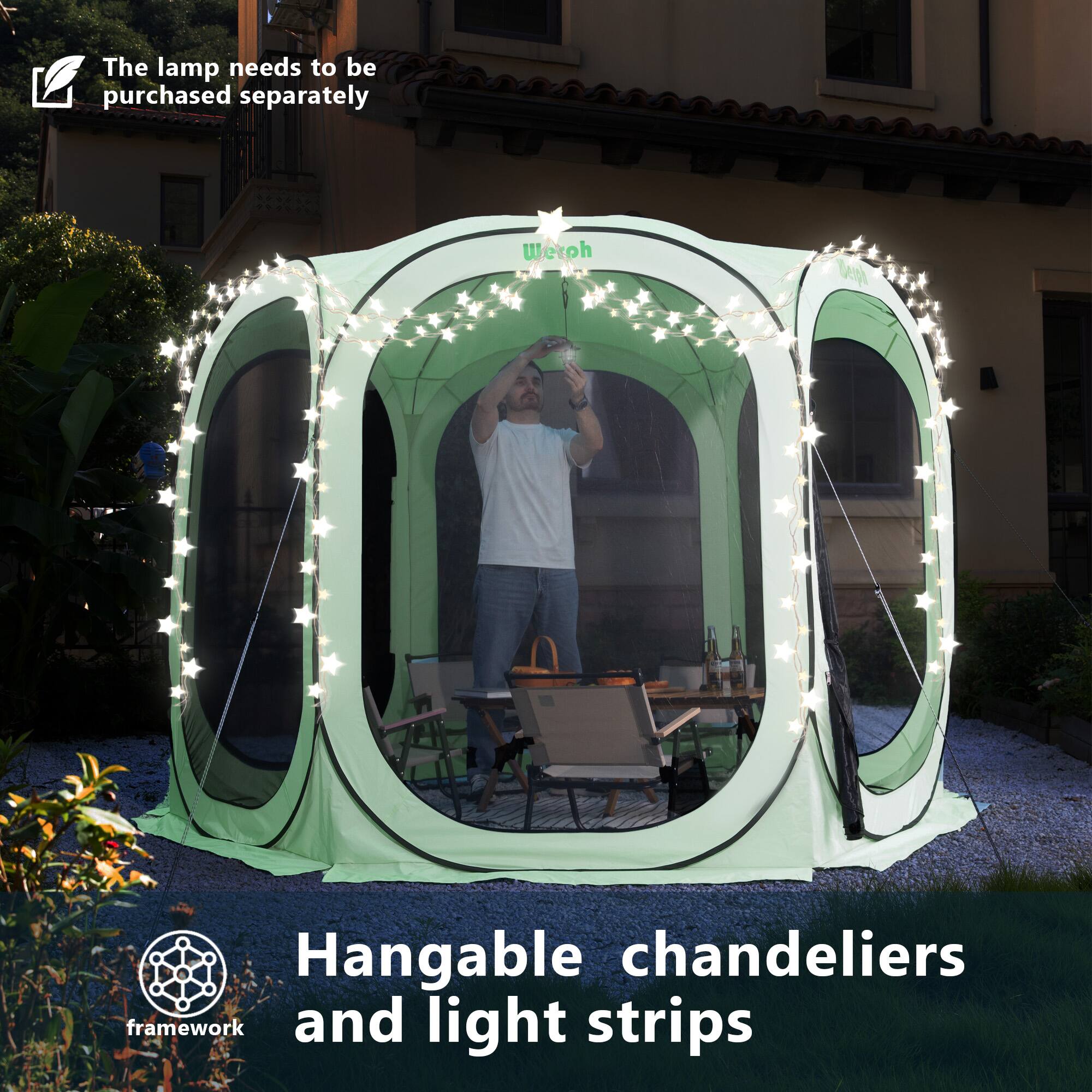 The lamp needs to be purchased separately

Hangable chandeliers and light strips

framework