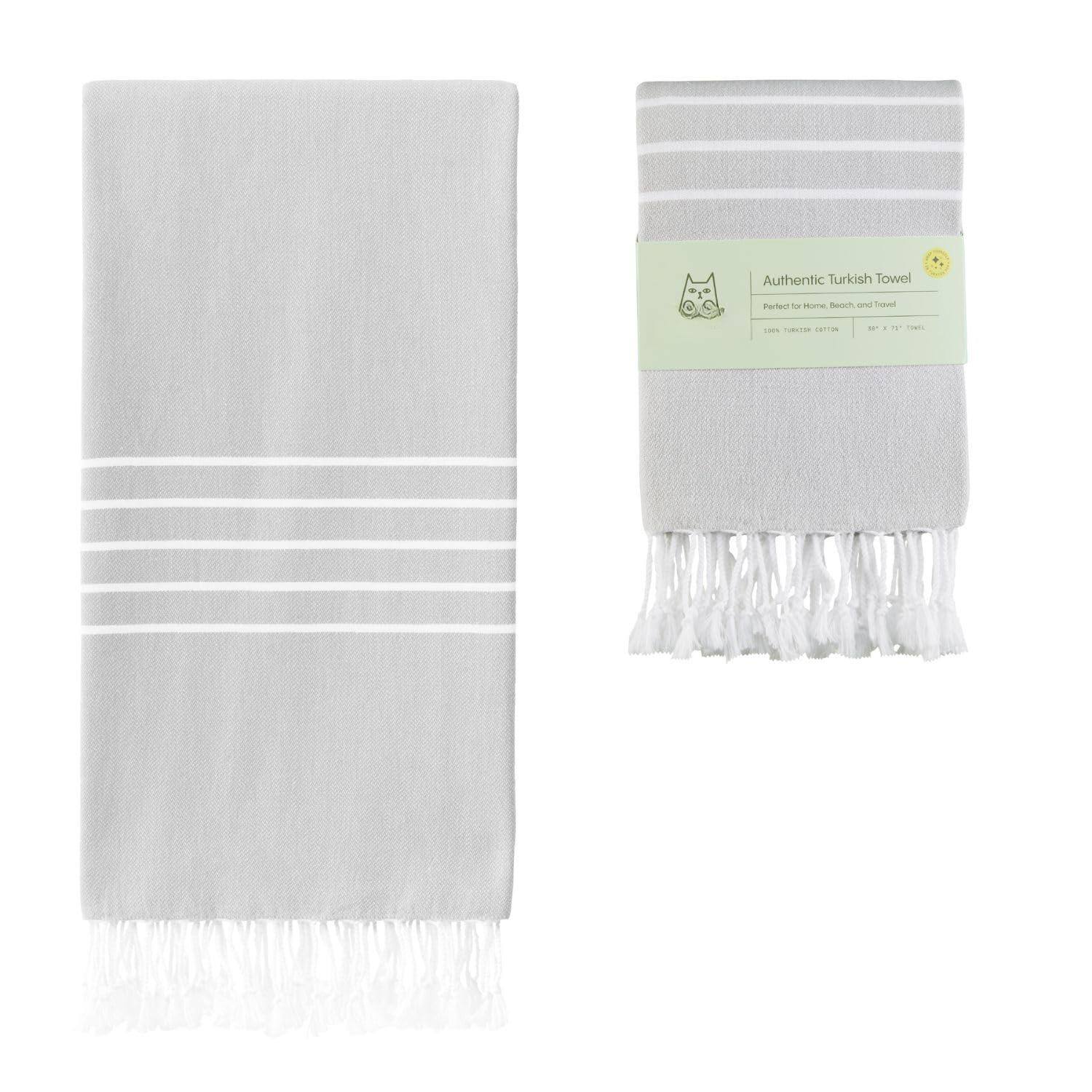 Grey Beach Towel (38" x 71")