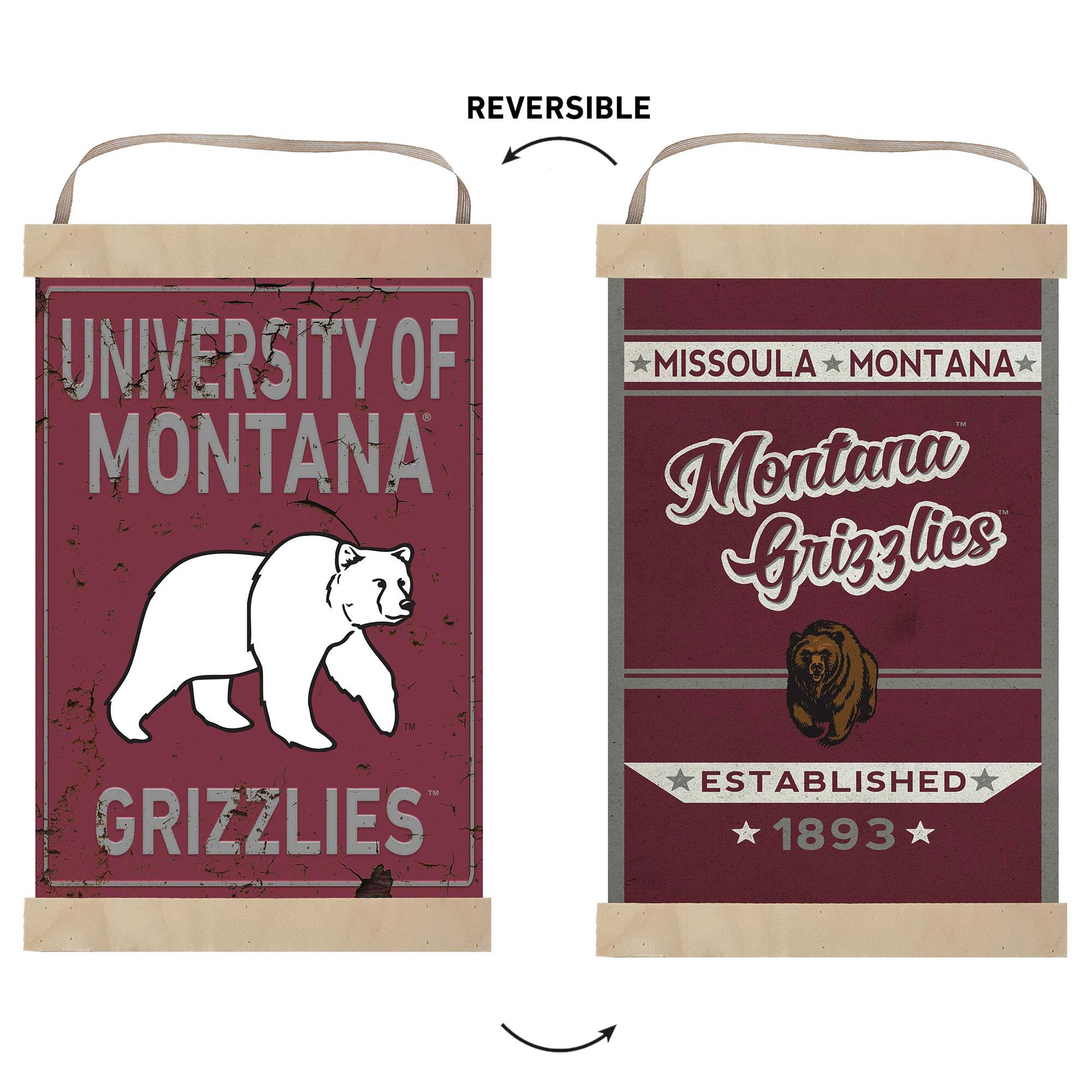 REVERSIBLE  
UNIVERSITY OF MONTANA  
MISSOULA, MONTANA  
Montana Grizzlies  
GRIZZLIES  
ESTABLISHED 1893