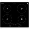 Equator - 24" Built-in Electric Cooktop | Hybrid Ceramic & Induction 4-Burner | 9 Power Levels Triple Heating Element 220V - Black