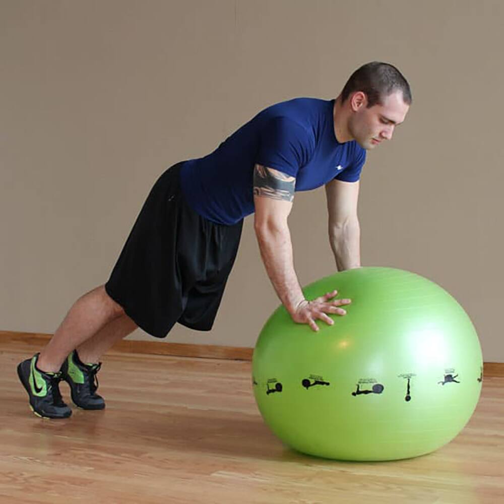 Alt View 3. Prism Fitness - Prism Fitness 55cm Smart Self-Guided Stability Exercise Medicine Ball, Yellow - Yellow.