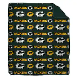 Pegasus - Green Bay Packers Tonal Wordmark 60" x 70" Faux Fur Blanket - Multicolor