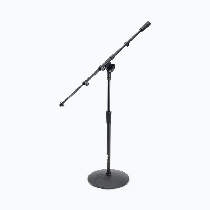 Front. On Stage Stands - On-Stage MS9417 Kick Drum/Amp Telescoping Microphone Boom Stand,Black - Black.