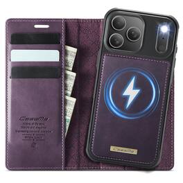 Dteck - for iPhone 17 Pro Max Detachable Wallet Case, 2 in 1 PU Leather Flip Folio Case with RFID Blocking Phone Cover - Purple
