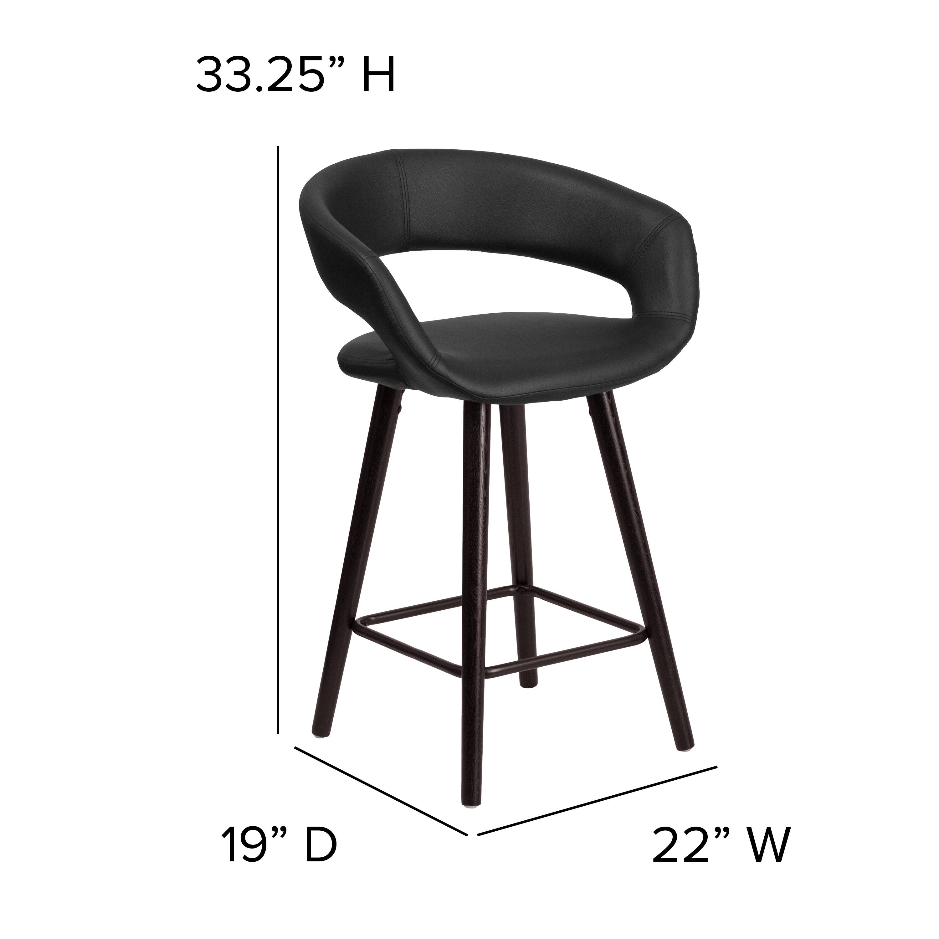 33.25" H  
19" D  
22" W