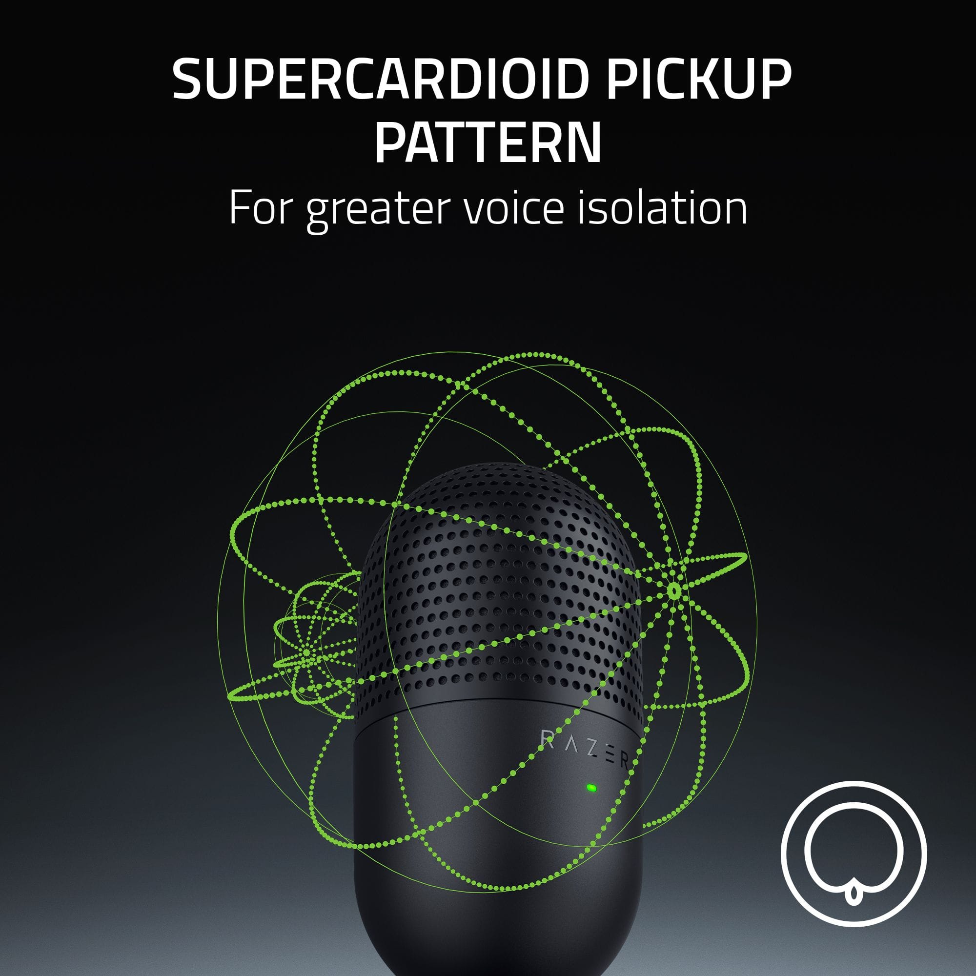 Supercardioid Pickup Pattern: For Greater Voice Isolation
