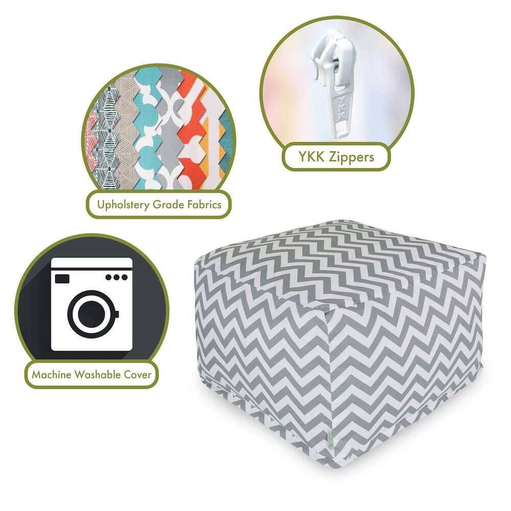 - Upholstery Grade Fabrics
- YKK Zippers
- Machine Washable Cover
